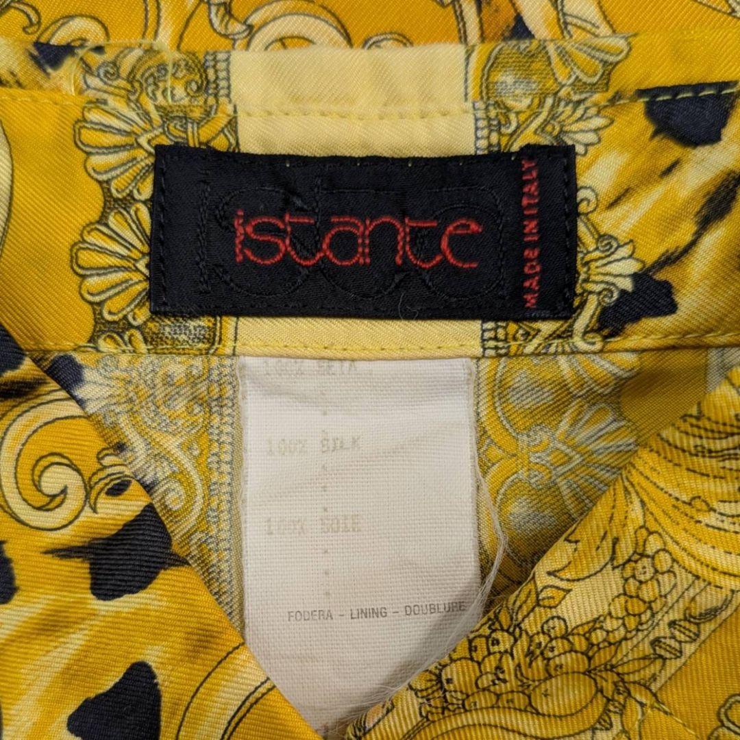 istante イスタンテ ヴェルサーチ シャツ シルク100% イタリア製