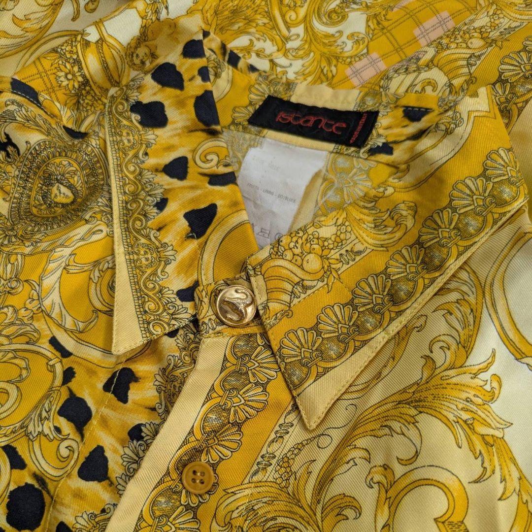 istante イスタンテ ヴェルサーチ シャツ シルク100% イタリア製