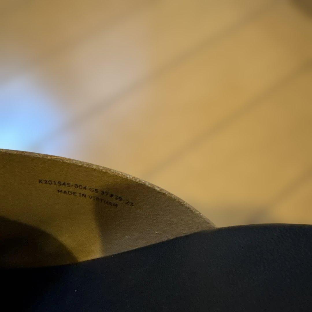 カンペール サボ サンダル 黒 本革 23.5 37