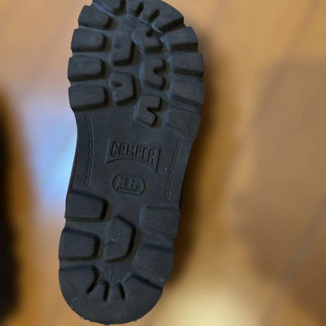 カンペール サボ サンダル 黒 本革 23.5 37