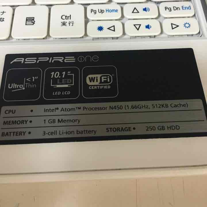 acer ノートパソコン 注意あり！