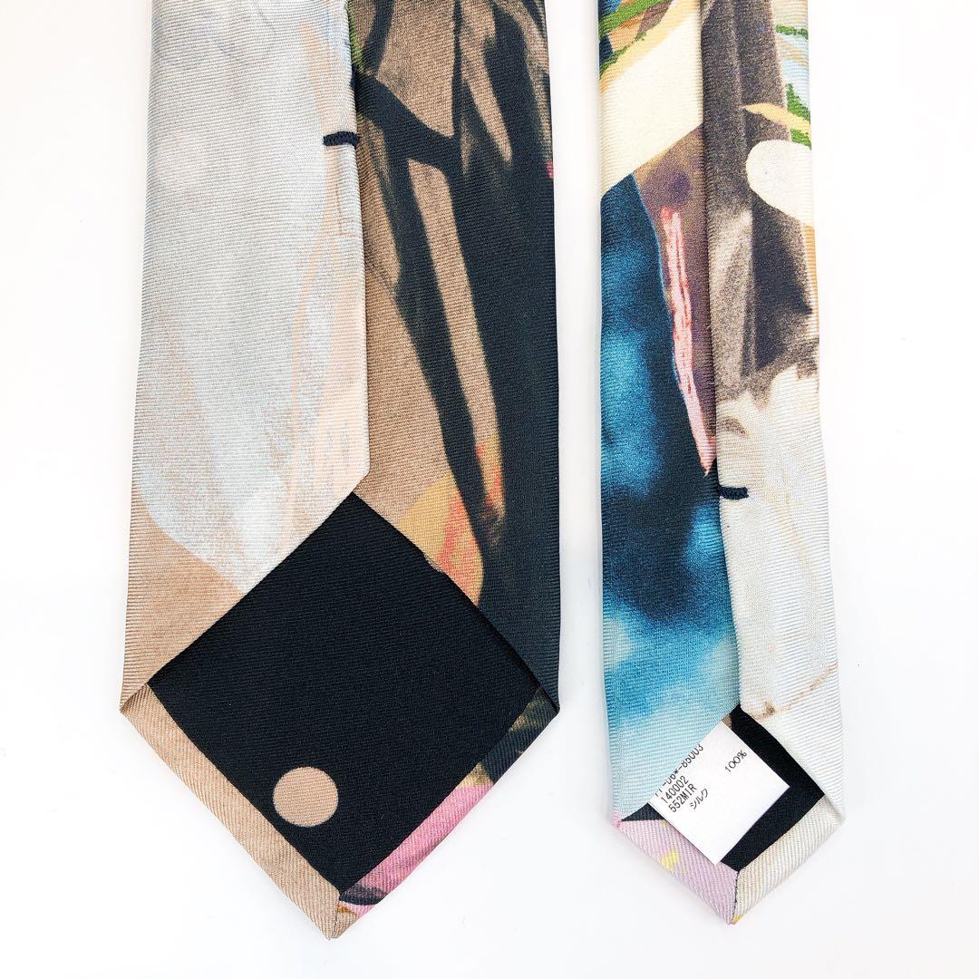 【新品】ポールスミス ネクタイ 総柄 マルチカラー