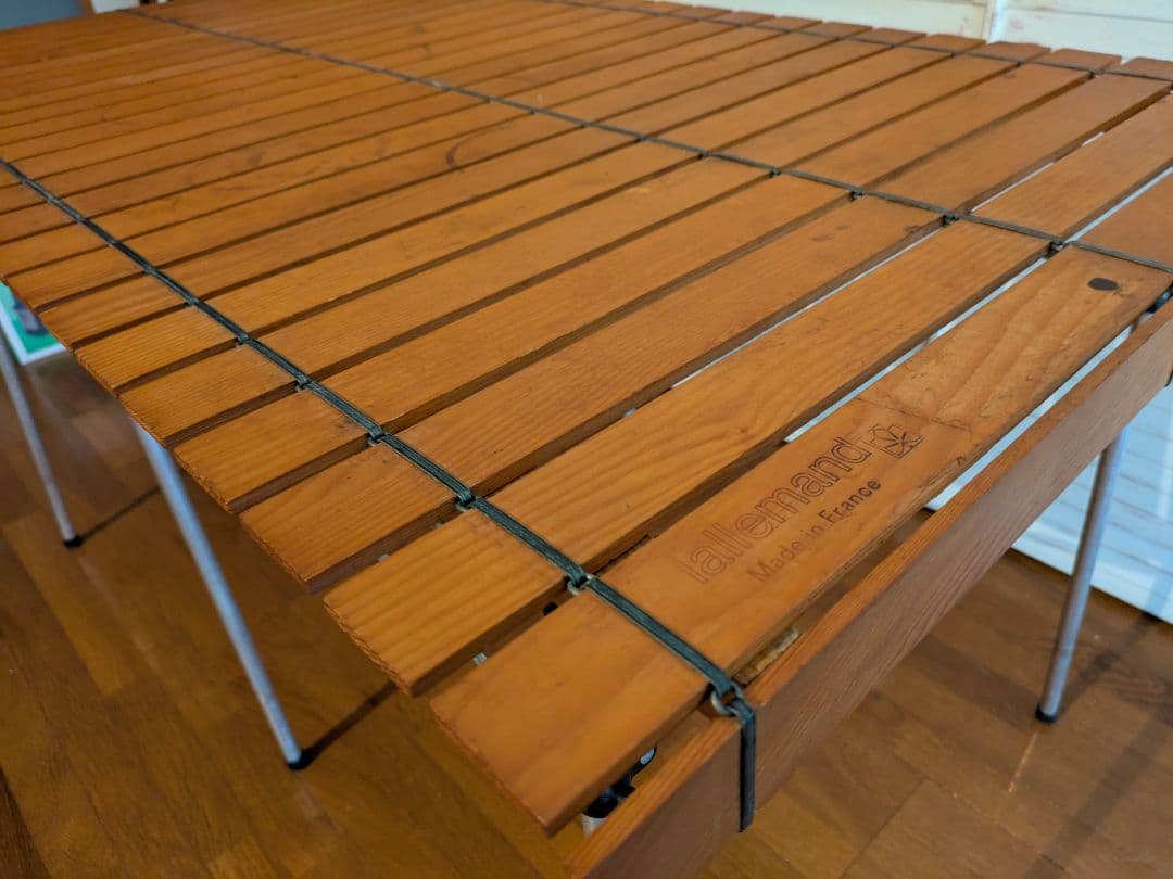 フランス製 Lallemand ラレマンド ウッドロールトップテーブル 廃盤品