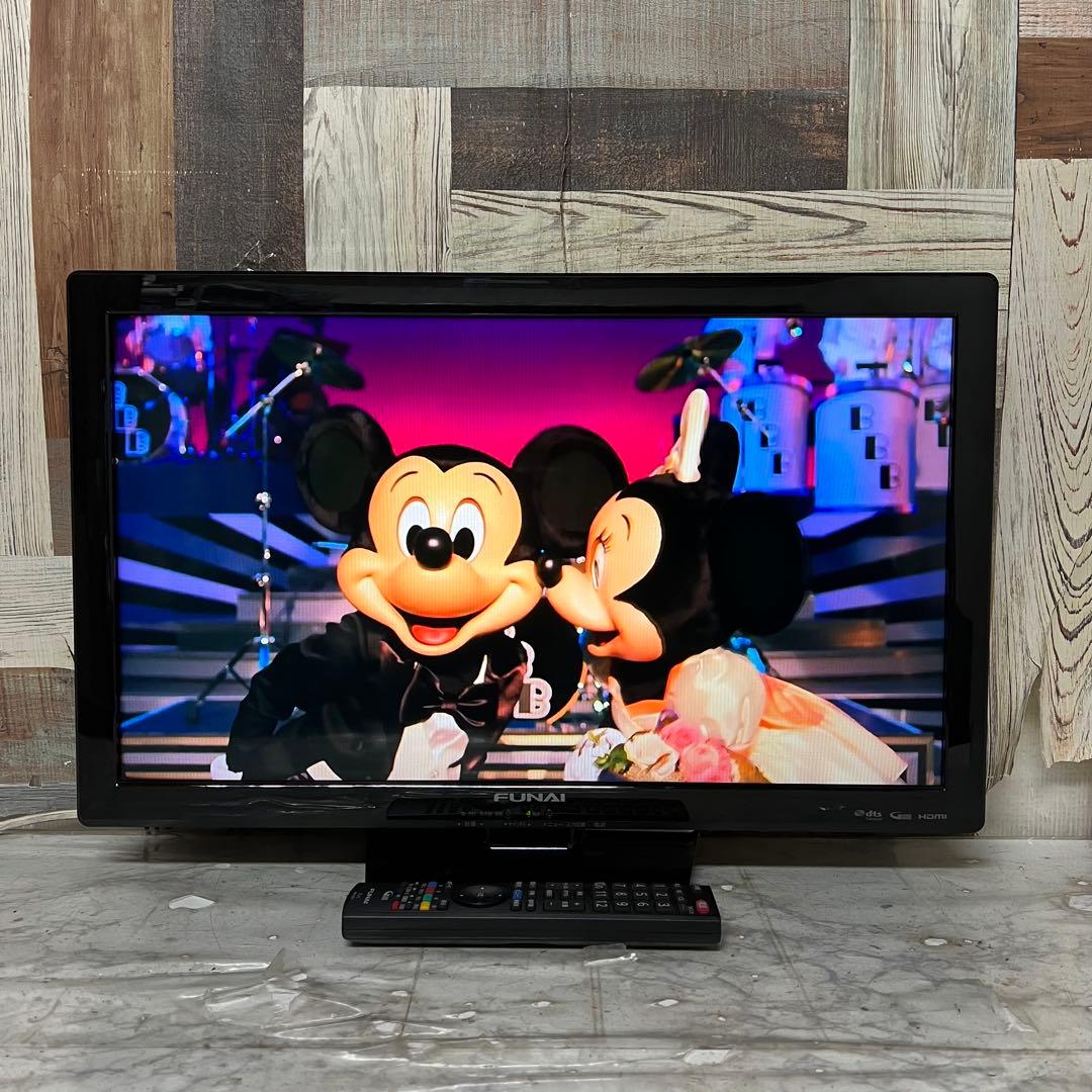 全国送料込❣️FUNAI24型液晶テレビW録画機能付見ながら録画が可能。
