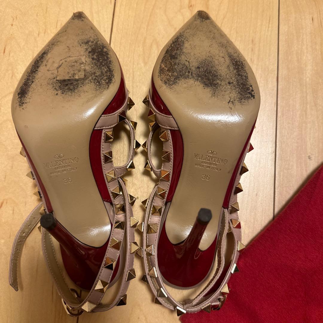 Valentino レッド ハイヒール・パンプス 36 サイズ