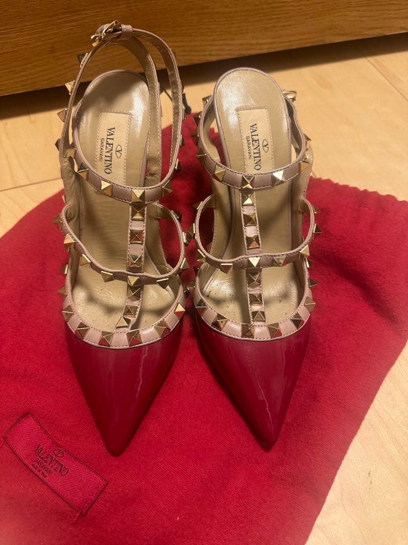 Valentino レッド ハイヒール・パンプス 36 サイズ
