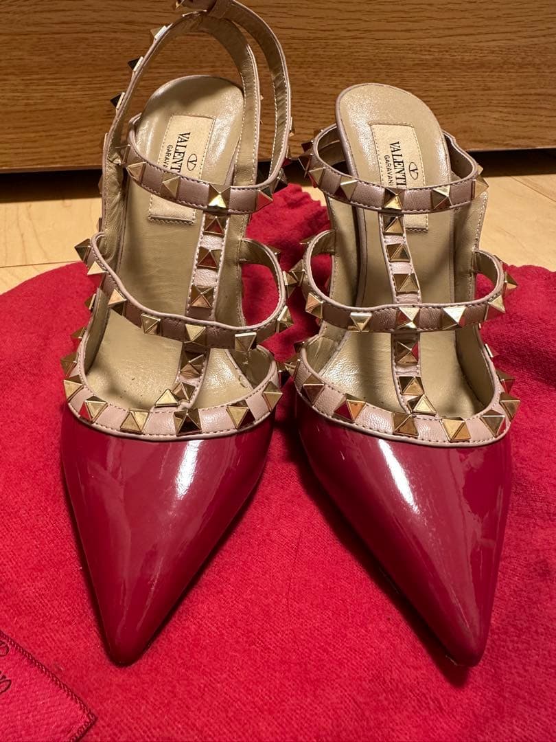 Valentino レッド ハイヒール・パンプス 36 サイズ