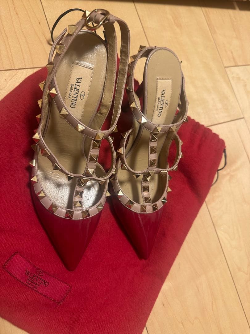 Valentino レッド ハイヒール・パンプス 36 サイズ
