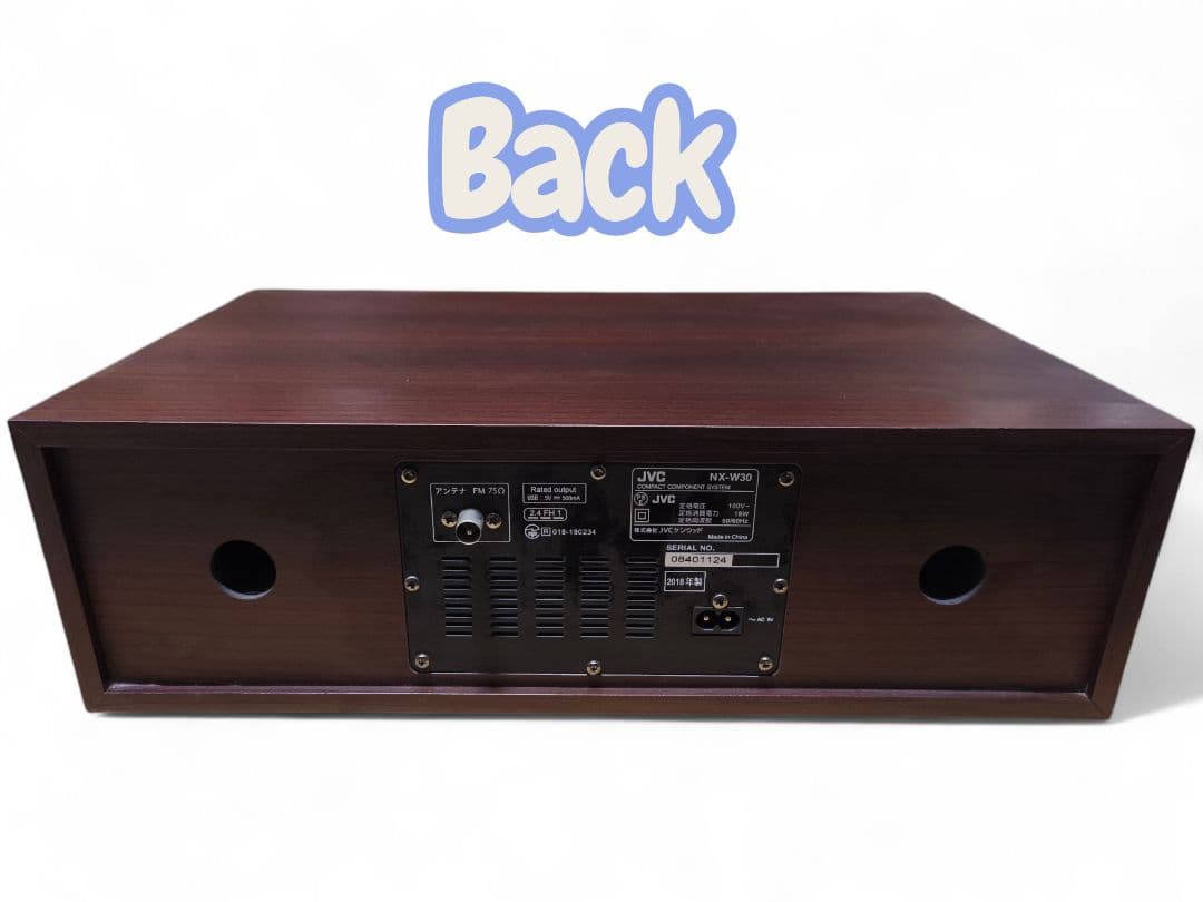 JVC NX-W30 CDプレーヤー Bluetooth対応　ウッド調