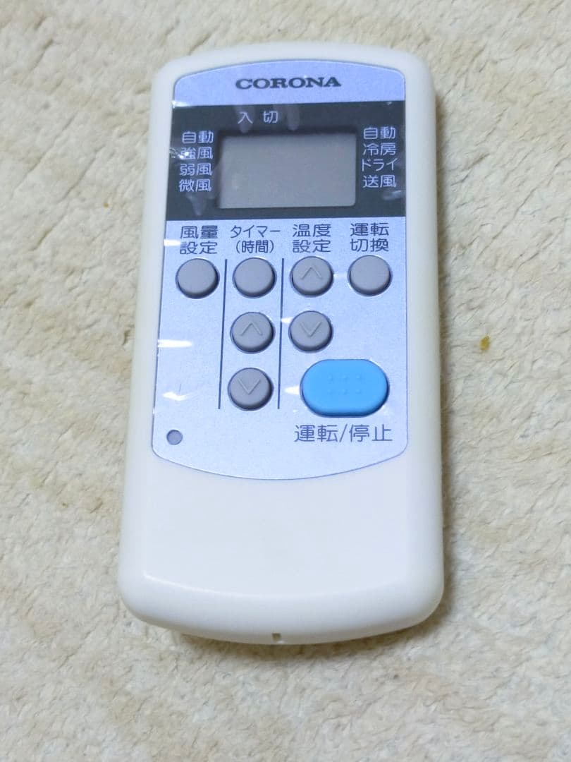 コロナ窓用エアコン 2018年製スリムデザイン　リモコン、窓枠付き