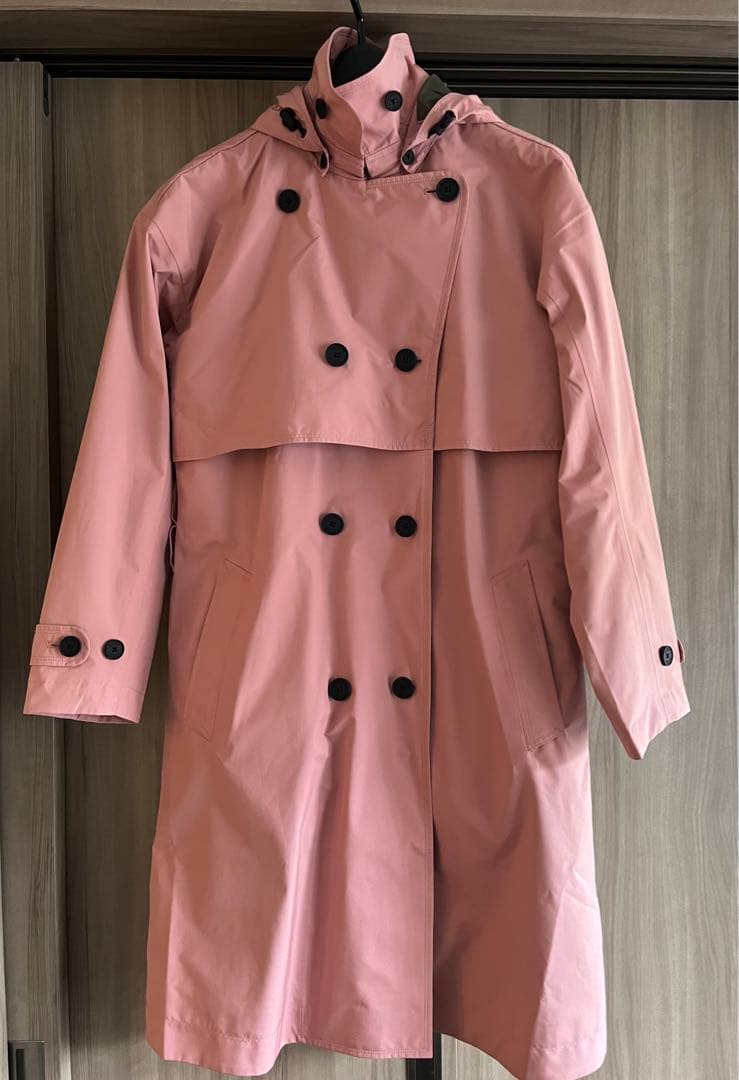 AIGLE GORE-TEXピンク ダブルブレスト レインコート