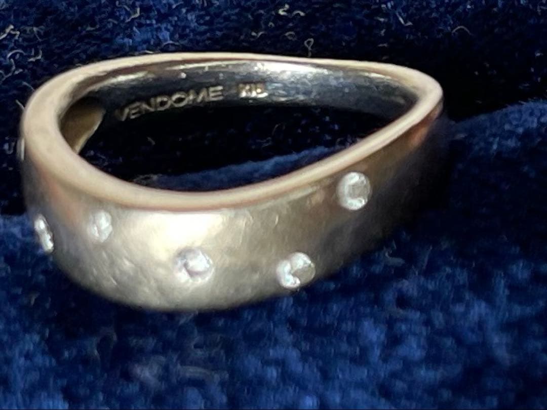 VENDOMEのＫ18ピンキーリング