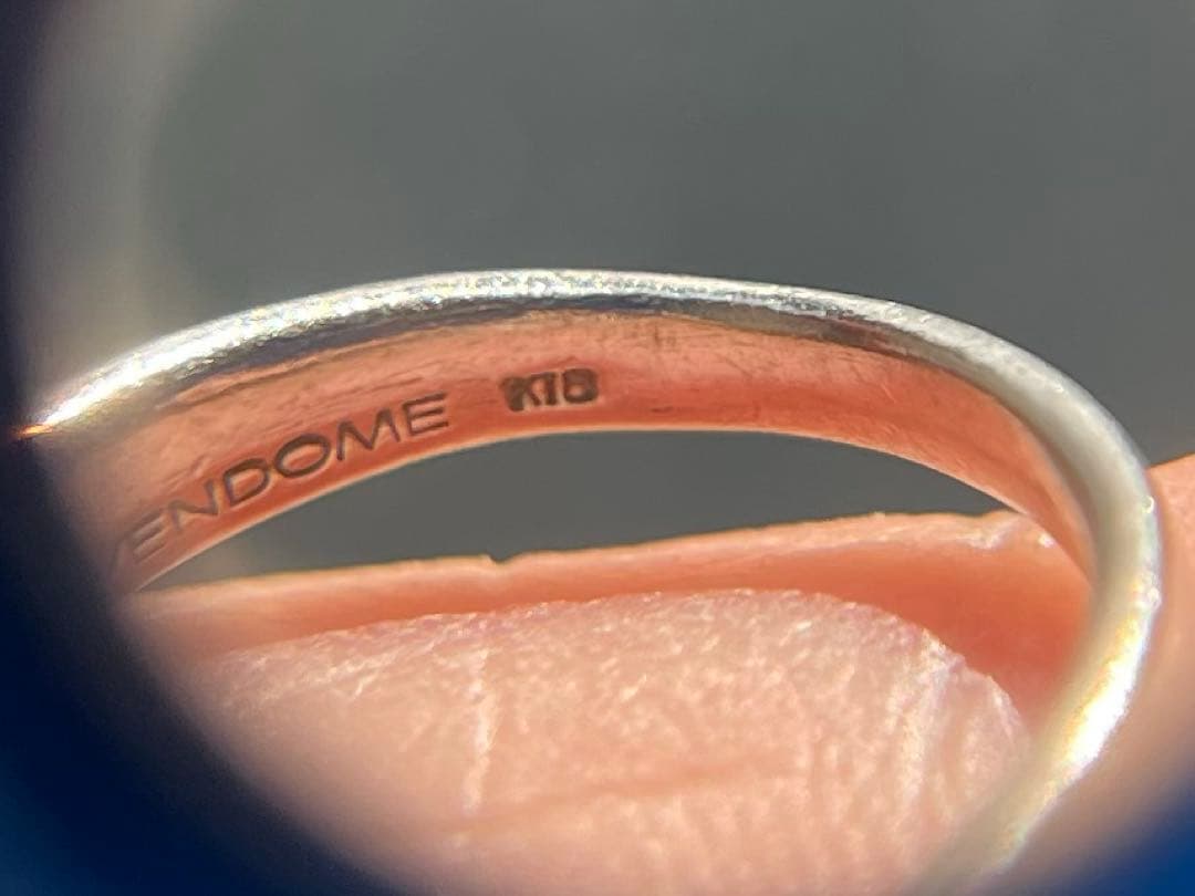 VENDOMEのＫ18ピンキーリング