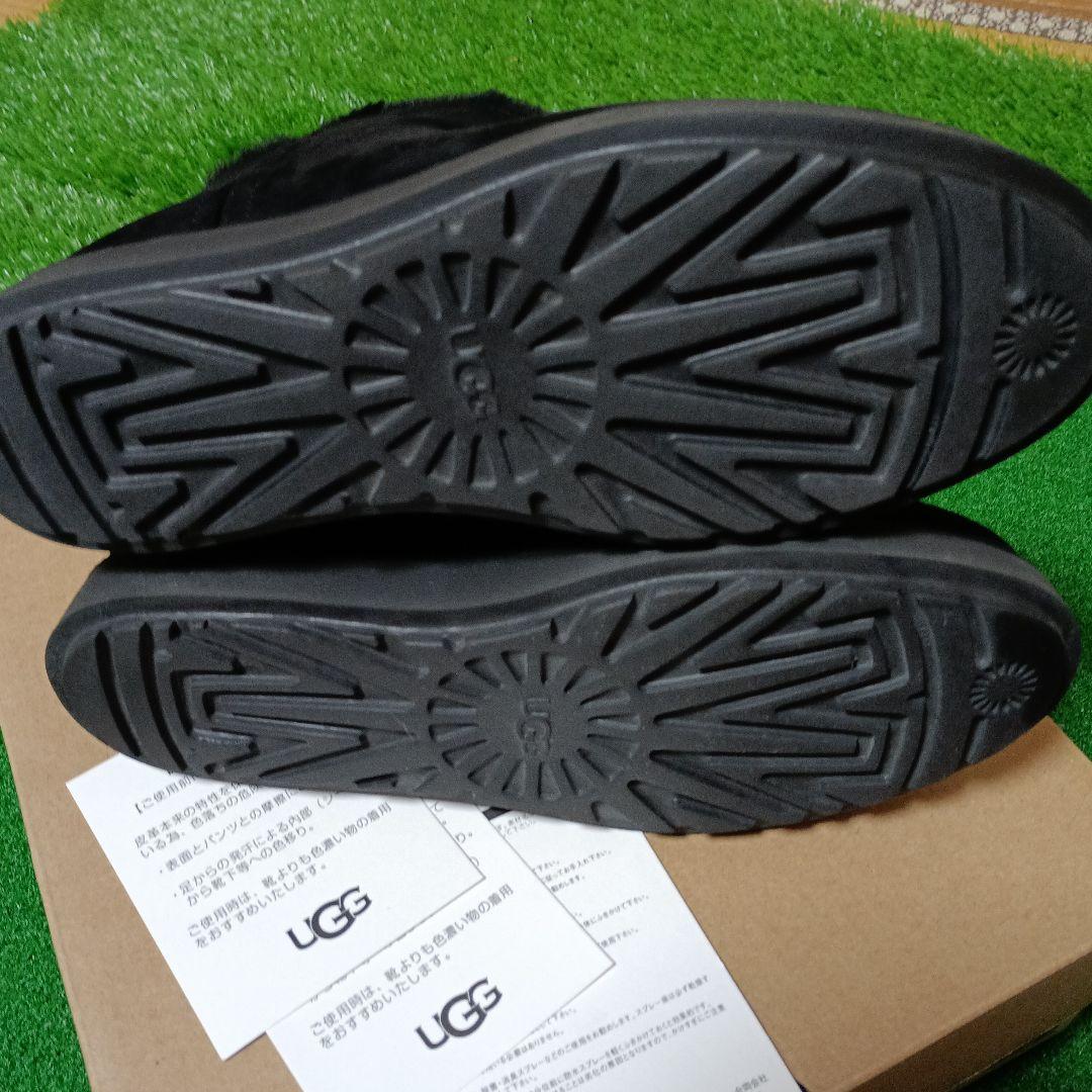 UGG ブラック ムートンブーツ ファスナー付き