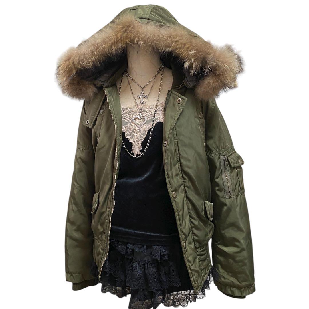 Y2K ファー ミリタリージャケット 平成ギャル archive お兄系