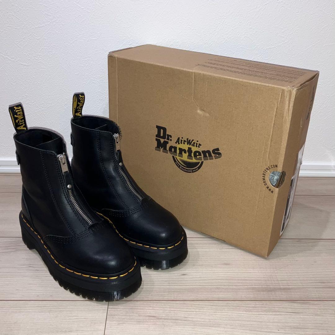 美品 23cm Dr.Martens JETTA 厚底 ジッパー ブーツ UK4