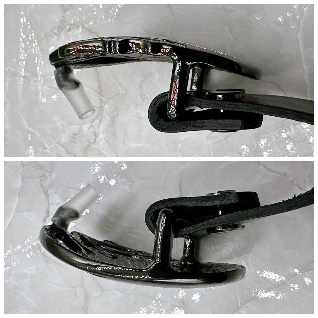 超希少 kiryuyrikキリュウキリュウ ベルト 蝶々 バックル ブラック