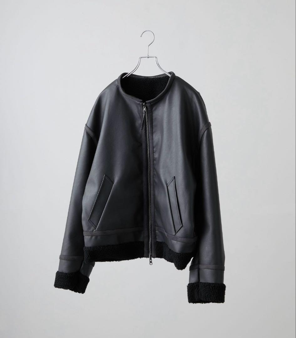 CLEL 4way リバーシブルフェイクシアリングジャケット