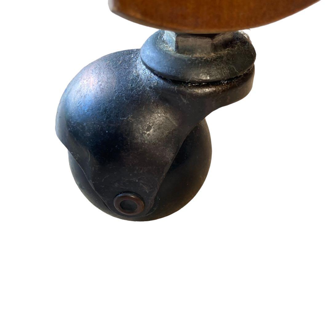 ✨オールドカリモク ダイニングチェア コロニアル キャスター付き　④