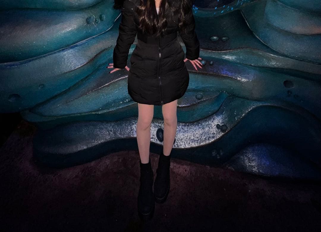 GYDA GDベルト付ロングダウンコート