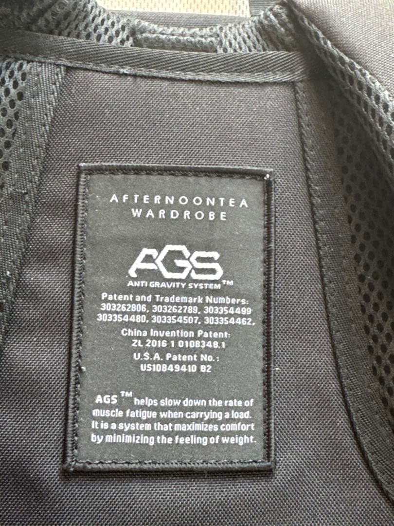 AFTERNOONTEA 無重力ファンクションリュック黒