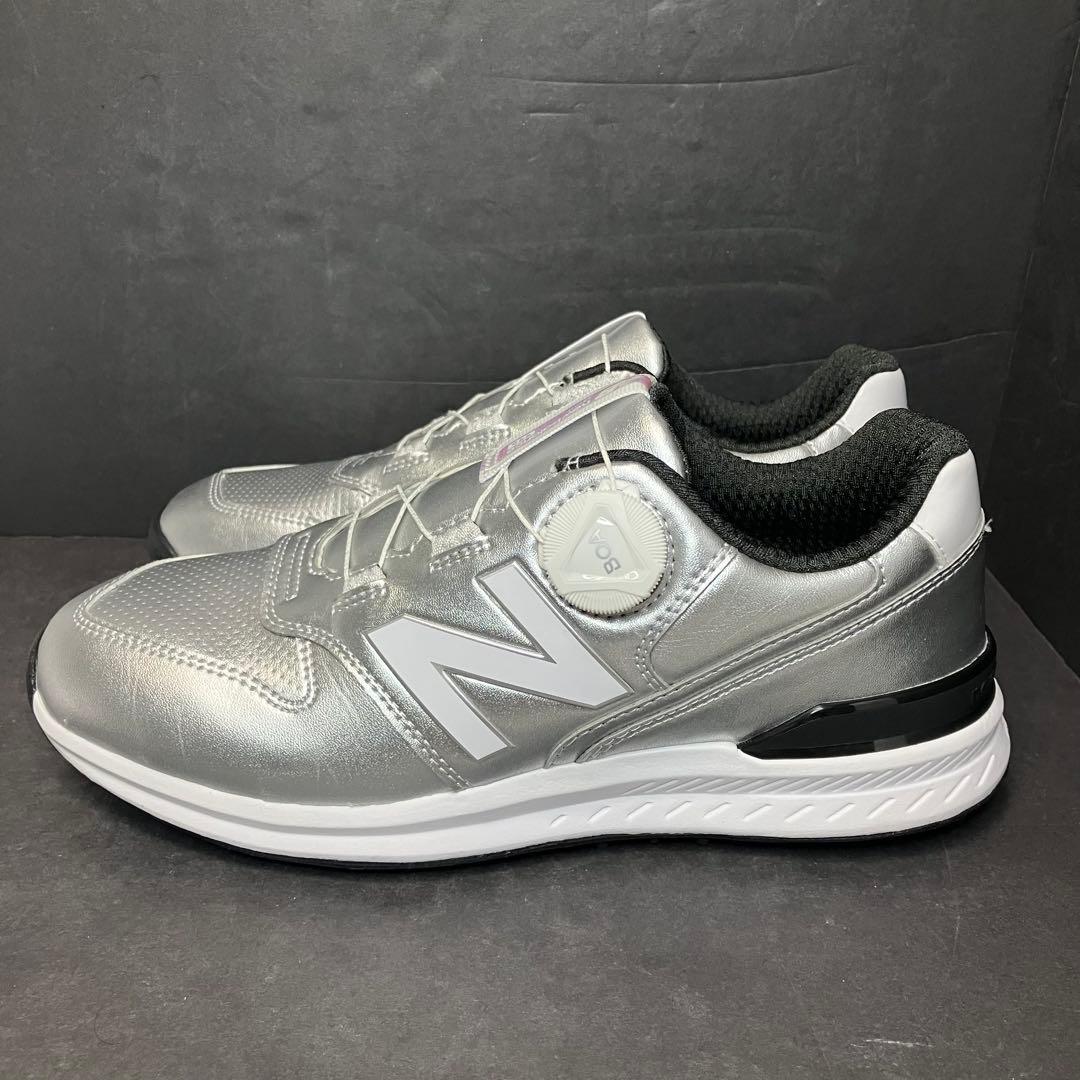 ニューバランス　ゴルフシューズ　996 スパイクレス　シルバー 未使用品