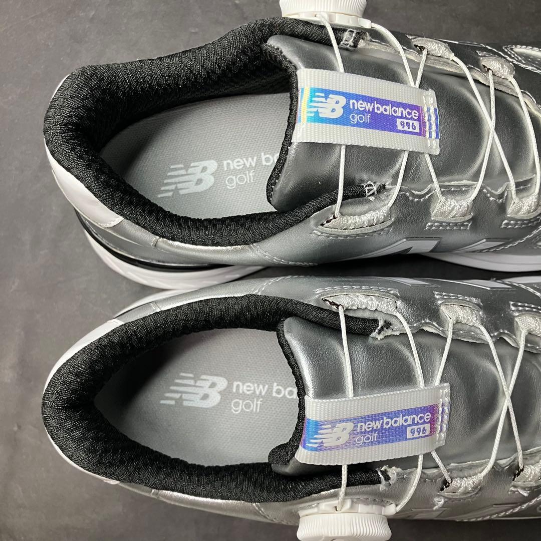 ニューバランス　ゴルフシューズ　996 スパイクレス　シルバー 未使用品