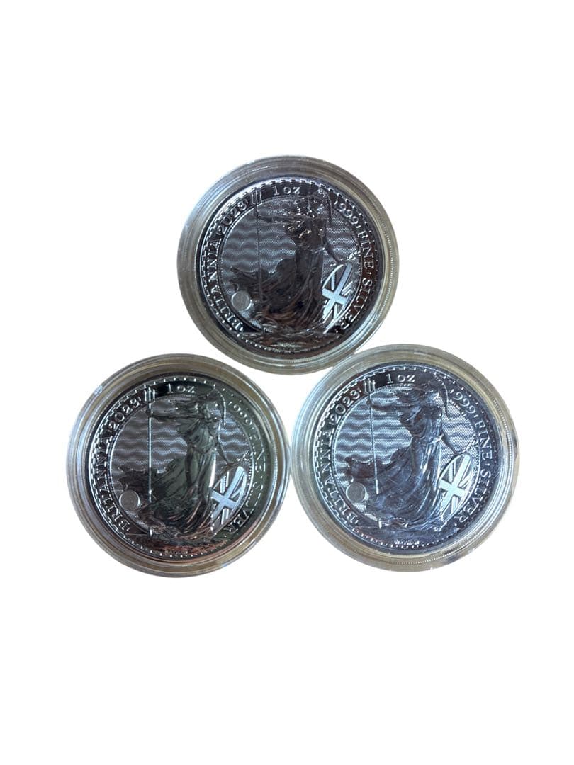 イギリス　2023 ブリタニア銀貨 1オンス 3枚セット