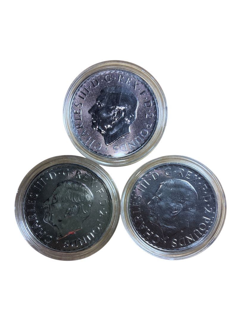 イギリス　2023 ブリタニア銀貨 1オンス 3枚セット