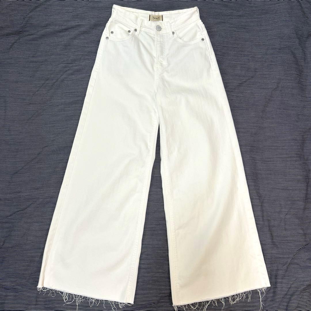 YANUK ヤヌーク Really Light ワイドフレア デニム 24