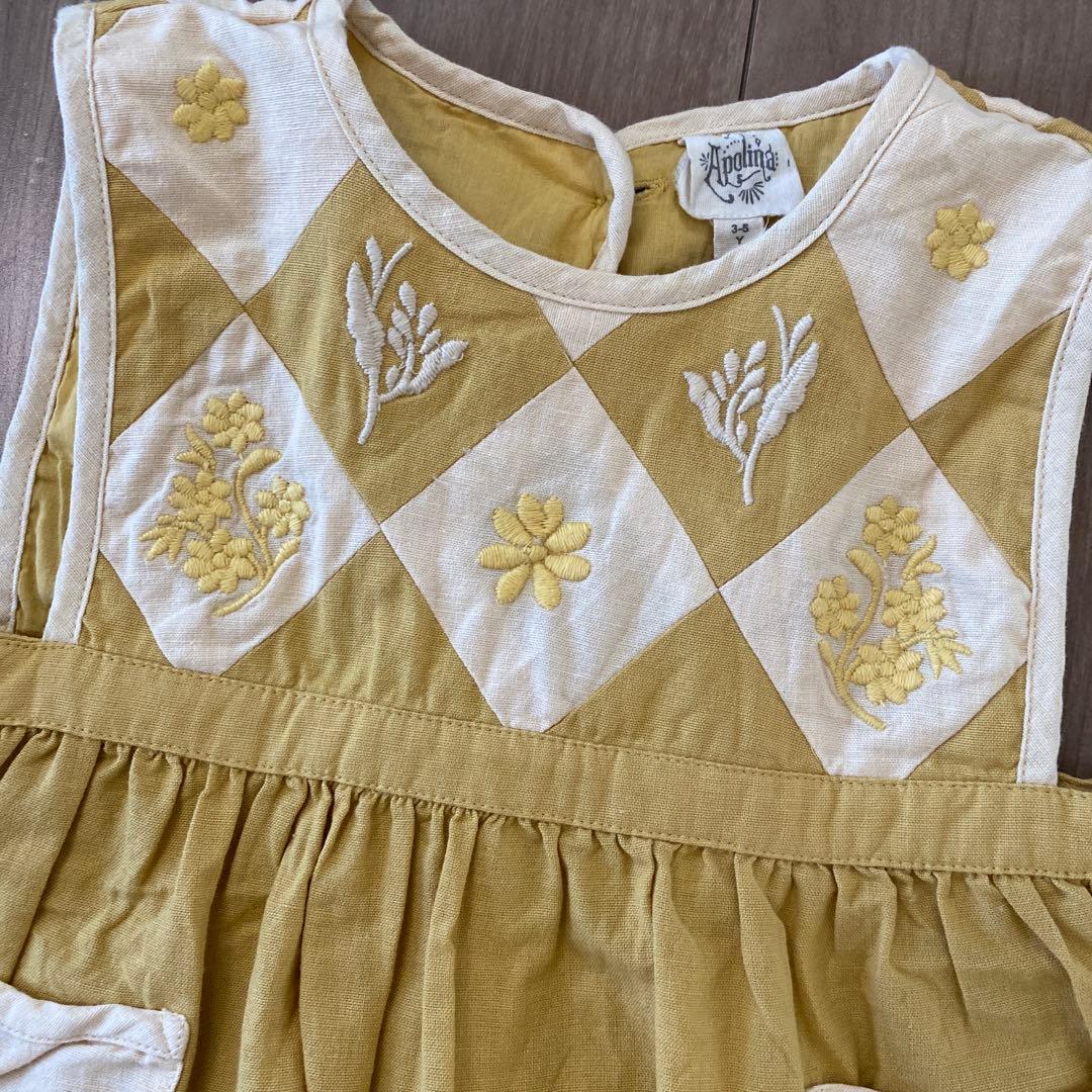 ワンピース Apolina Bibi Panelled Pinafore 3-5y