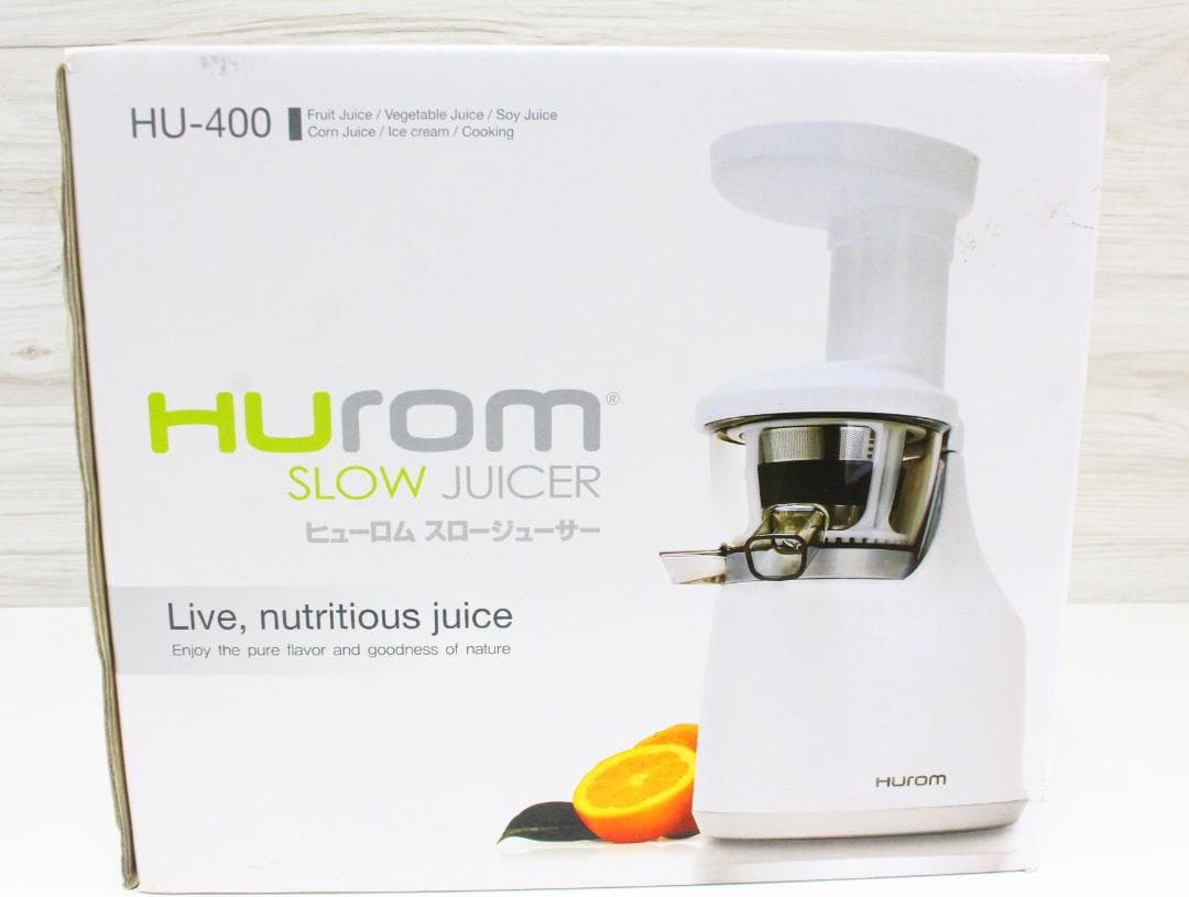 ▲未使用/保管品 HUROM スロージューサー HU400