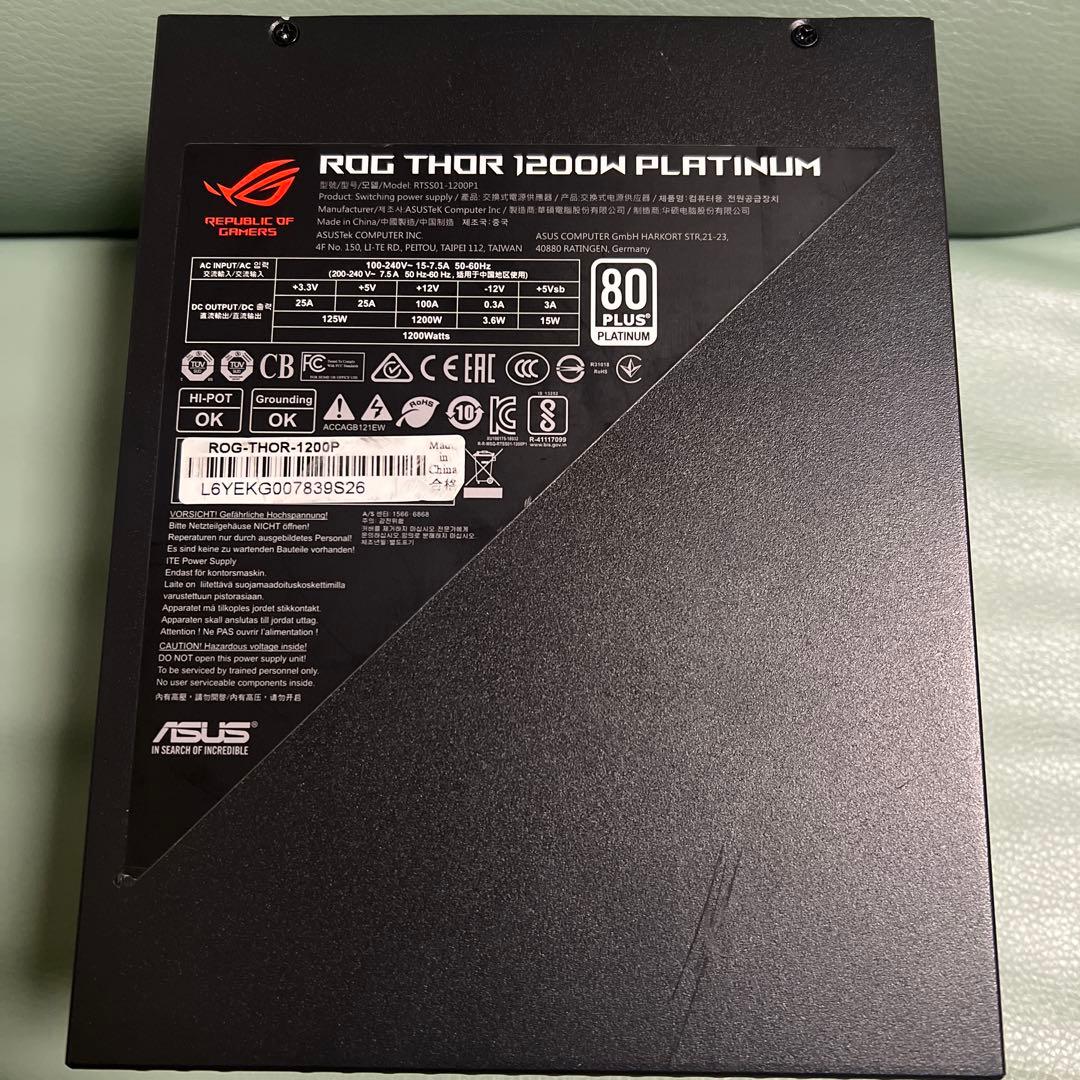 ROG THOR 1200w PLATINUM ROG-THOR-1200P故障