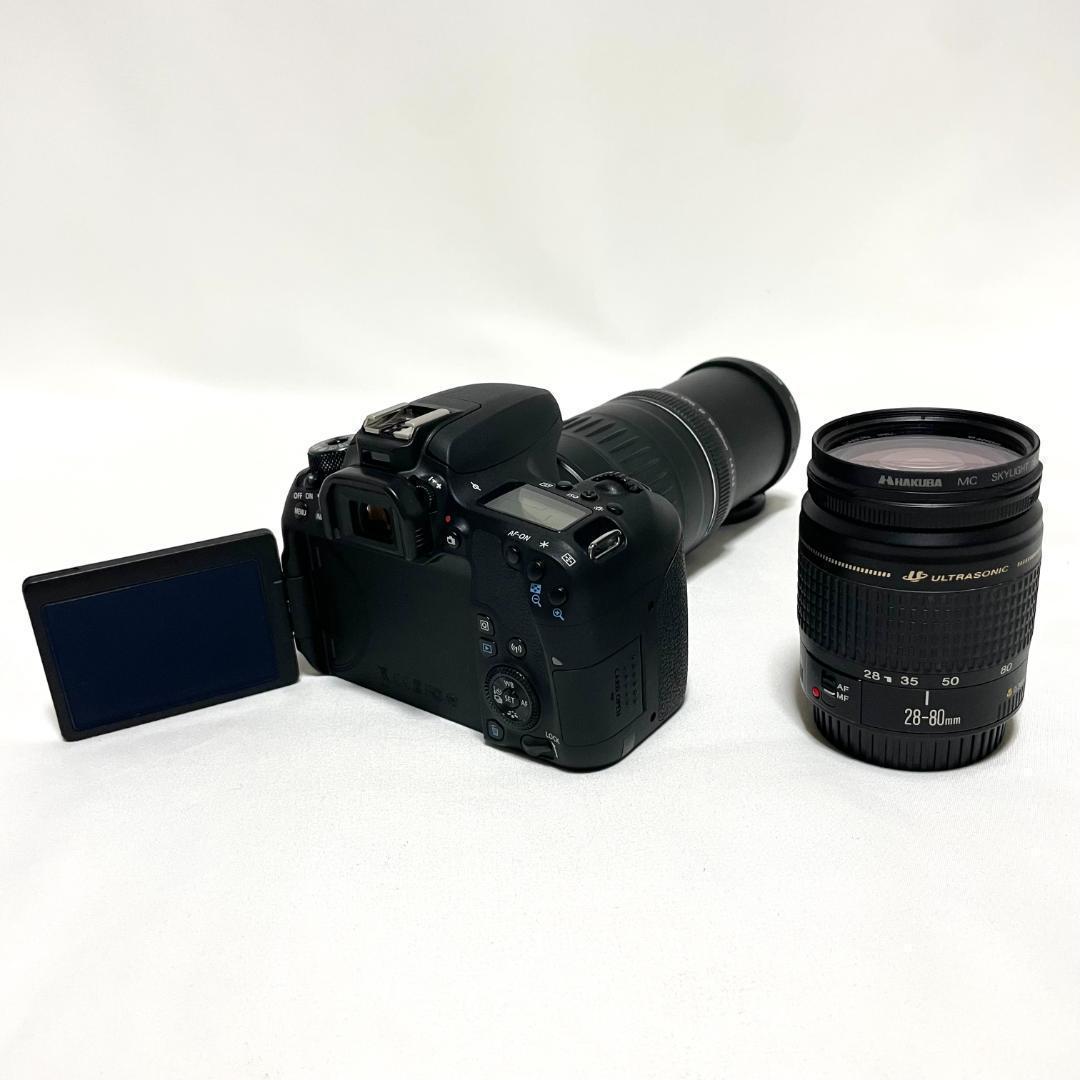 超望遠Wレンズセット❣️ Canon EOS 9000D 高速USM 天面液晶