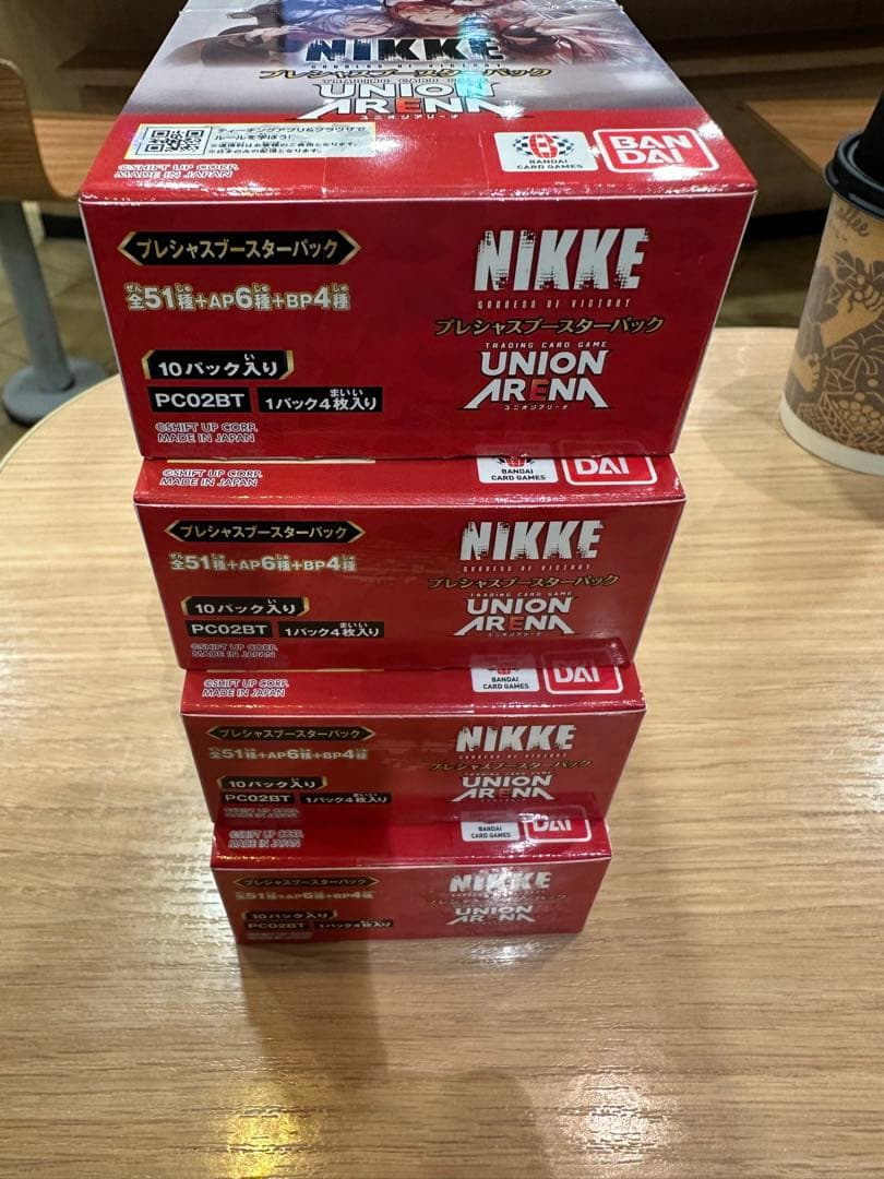 【テープ付未開封】プレシャスブースターパックNIKKE 4boxユニアリ②