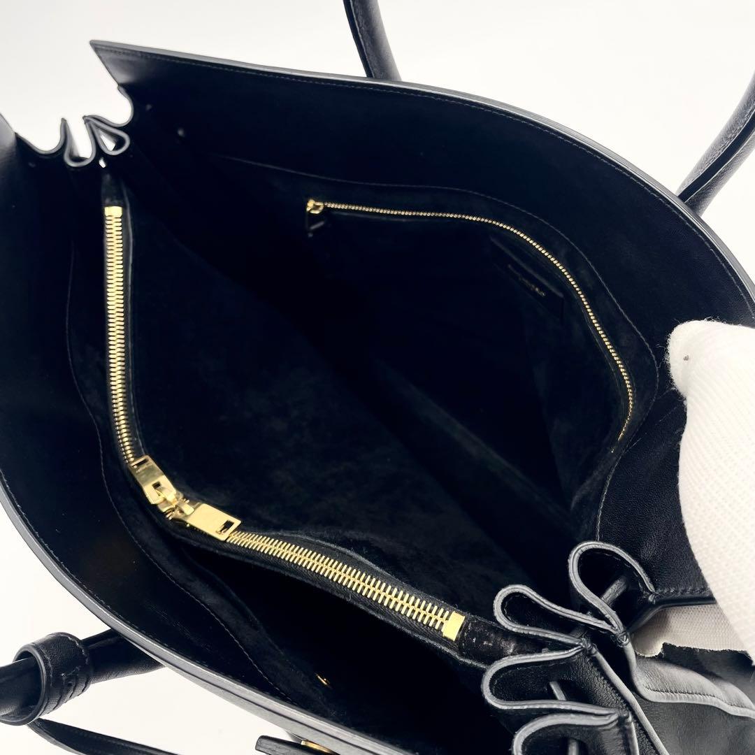 【未使用級】サンローラン サックドジュール トートバッグ 大容量ブラック メンズ