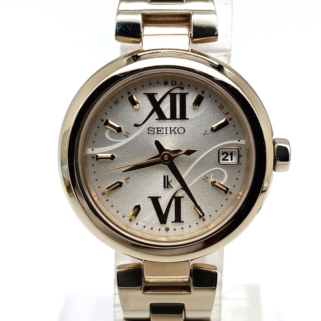 【極美品 電波ソーラー】セイコー　ルキア　レディース腕時計　aB1L-1