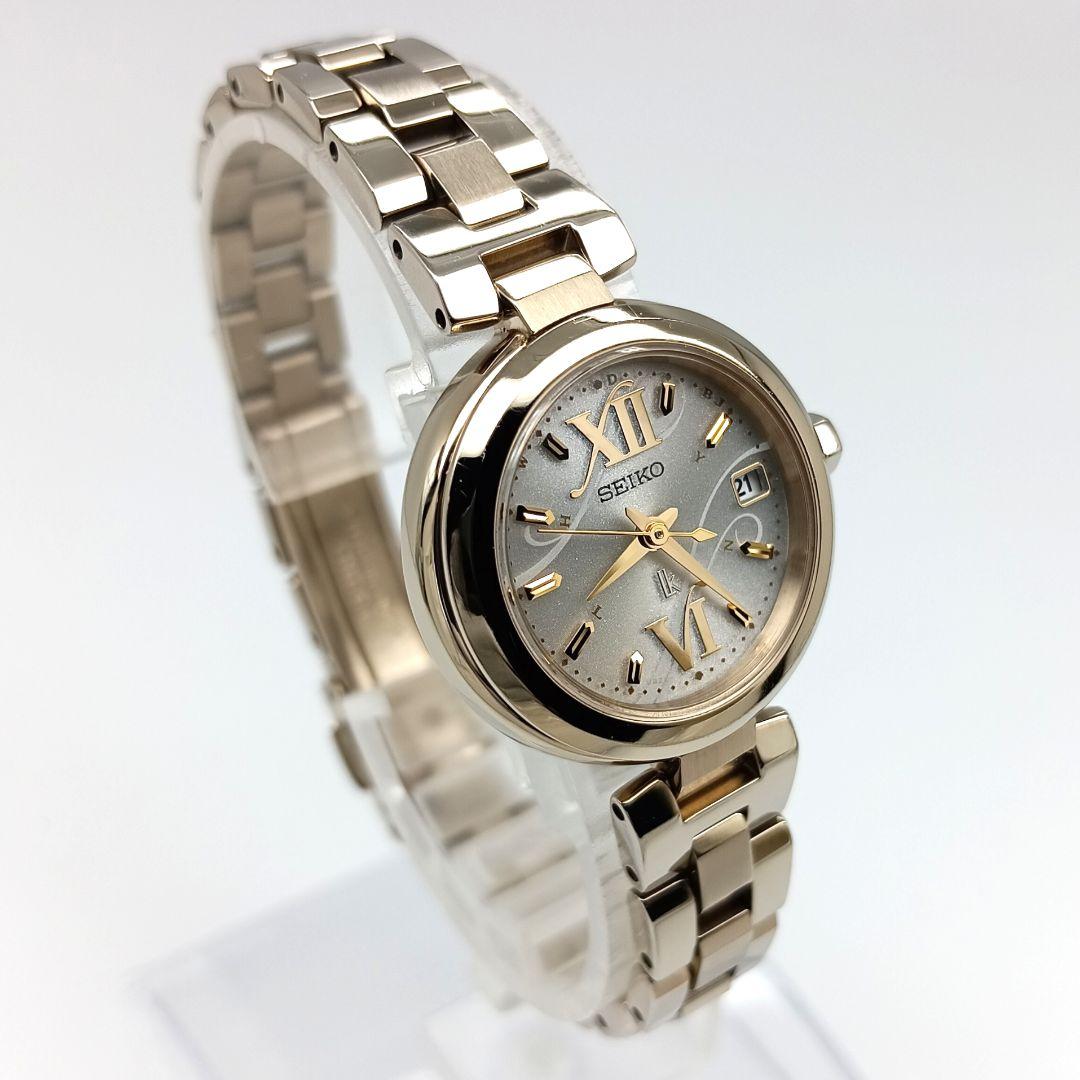 【極美品 電波ソーラー】セイコー　ルキア　レディース腕時計　aB1L-1