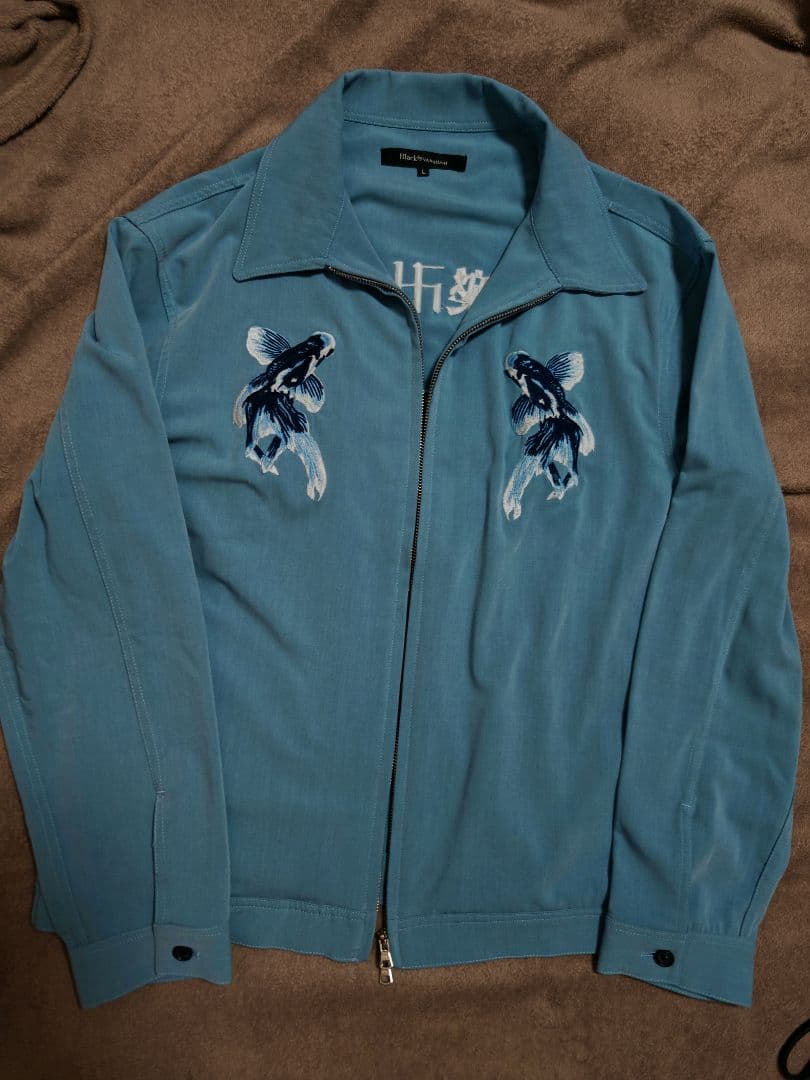 美品 VANQUISH 日本限定 デニム色 スカジャン 花 vintage