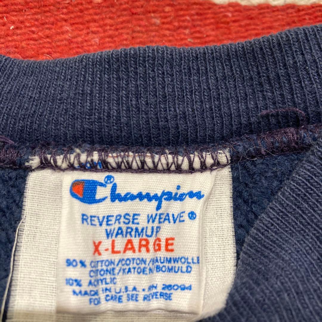 チャンピオン　80s トリコタグ　ネイビー　リバースウィーブ　XL USA製