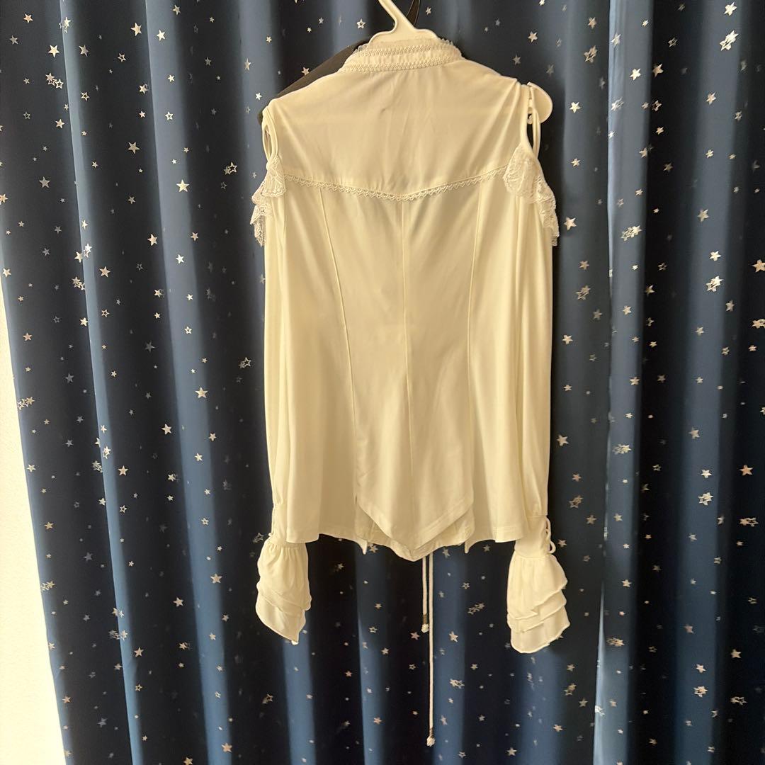 ozz angelo 編み上げブラウス　白　美品