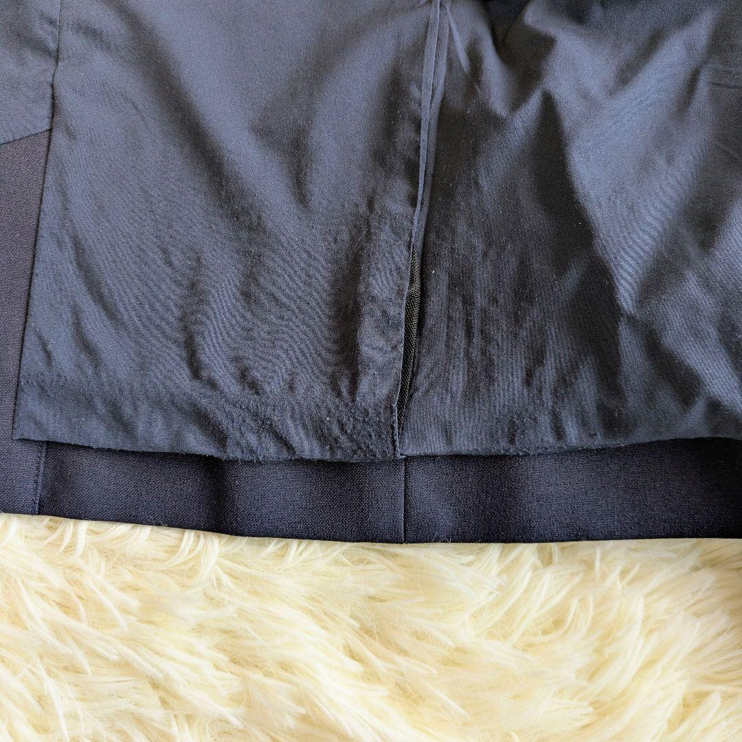 プラステ　セットアップ　パンツ　ブラッシュドバック　S/S　ネイビー