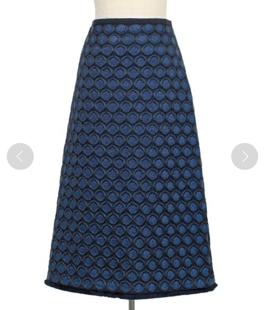 Drawer ラメサークルジャカードスカート