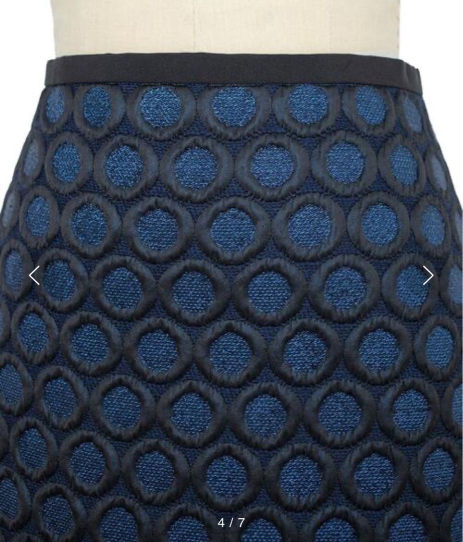 Drawer ラメサークルジャカードスカート