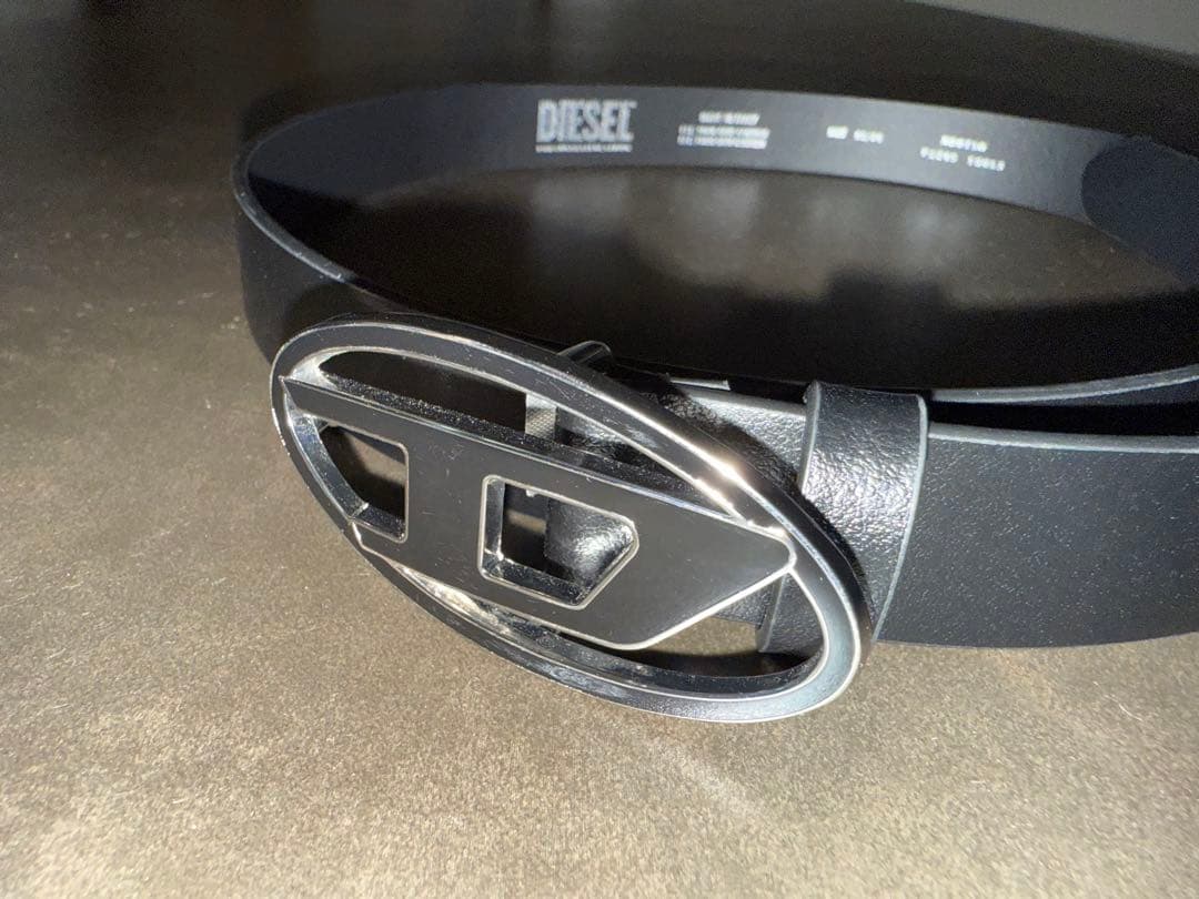 DIESEL ブラック ベルト 85/34