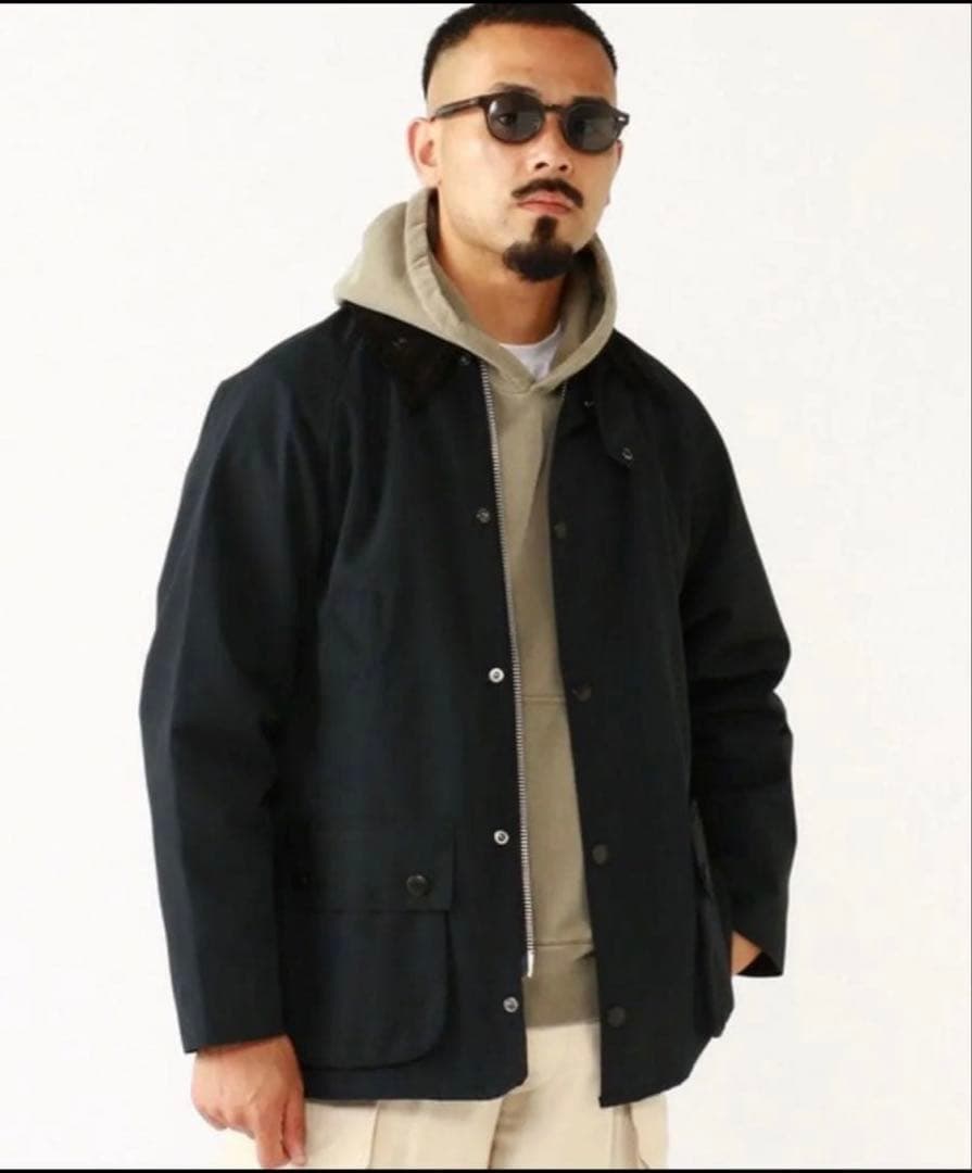 【試着のみ】　Barbour BEAMS バブアー ノンオイル　38 ビデイル