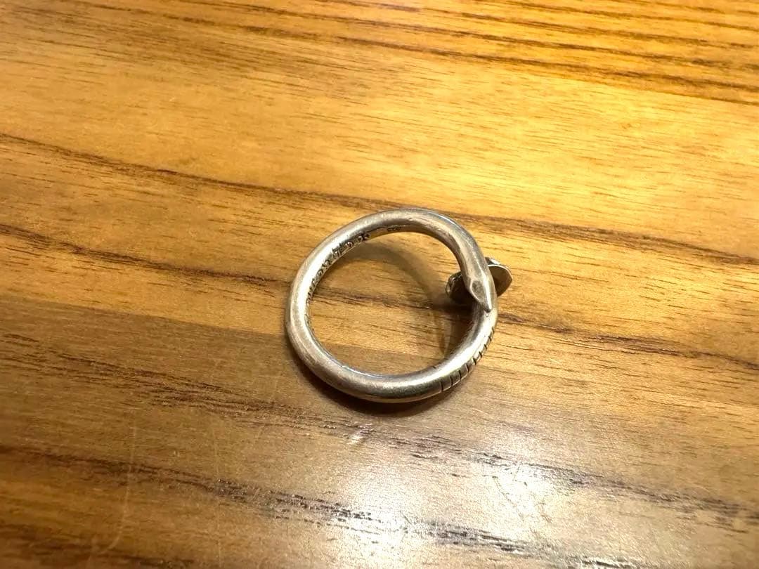 【RED】クロムハーツ　ネイルリング　クロスボール　21.22号