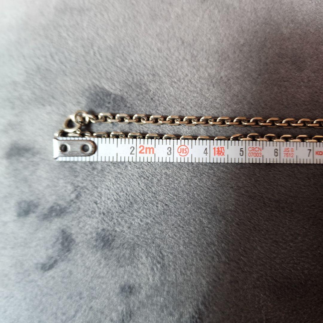 シルバー クロスネックレス ストーン付き