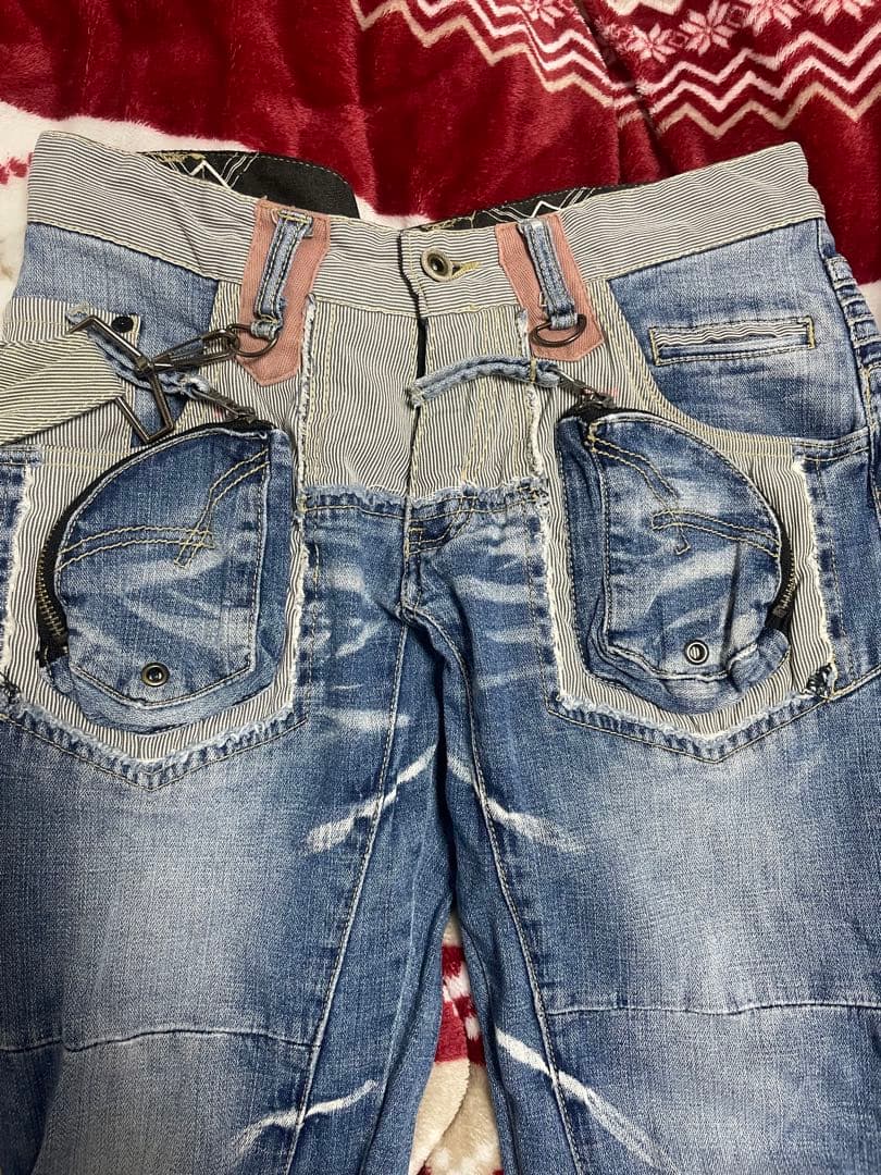 PPFM デザインポケットデニム Y2K グランジ