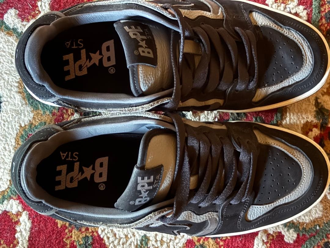 BAPE SK8 STAスニーカー 26.5cm ブラック/グレー　箱あり